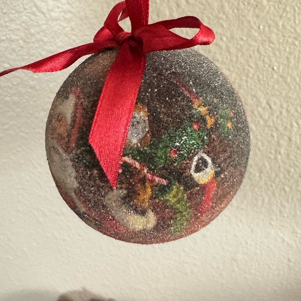 Sugar Coated Frosted Christmas Tree Ornaments Retro Lot of 9 Coca-Cola theme - Picture 4 of 4